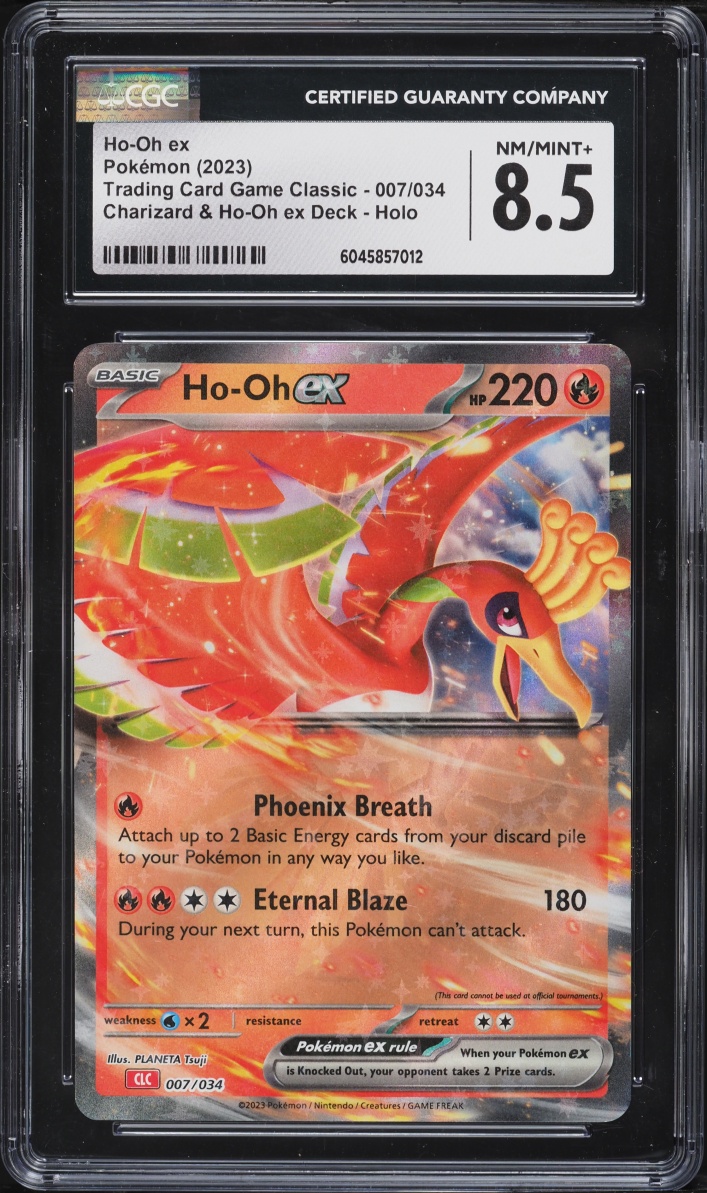 2023 Pokemon SV TCG Classic Collection Charizard Deck Holo Ho-Oh EX #7 CGC 8.5