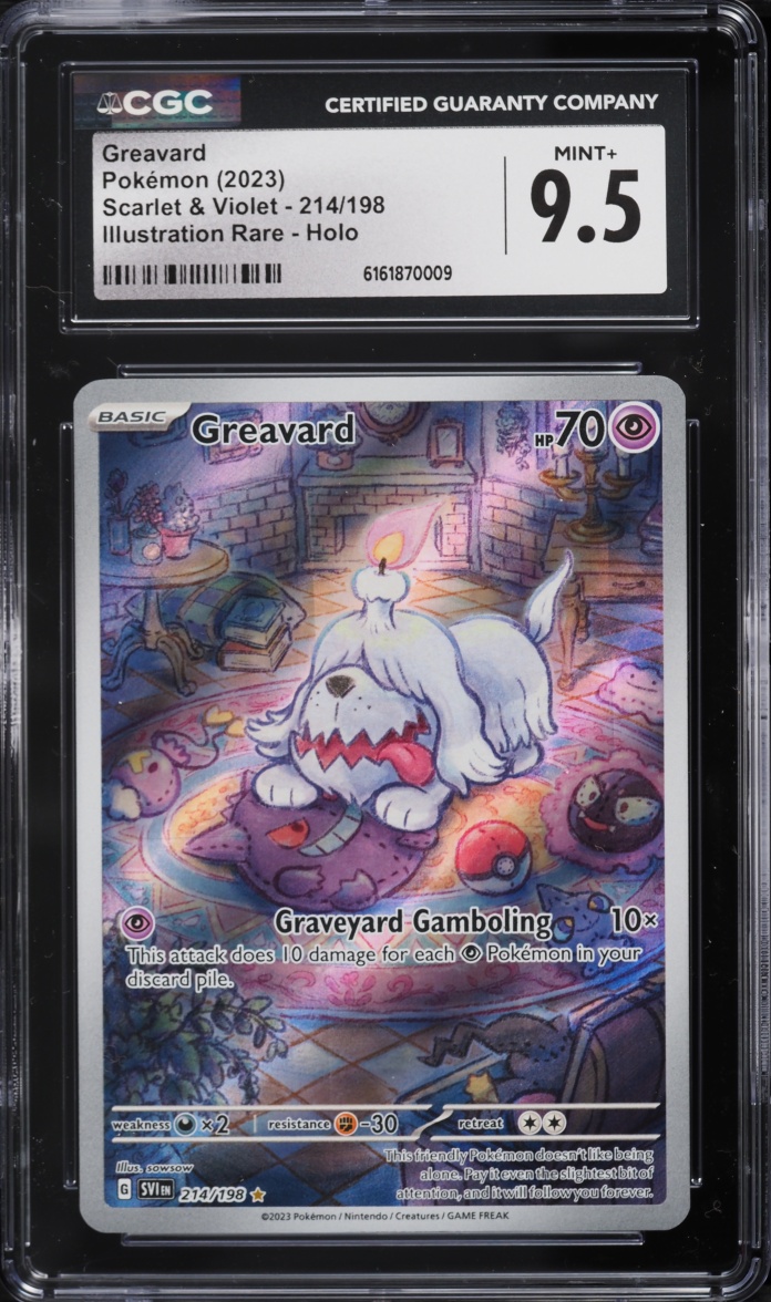 2023 Pokemon Scarlet & Violet IR Greavard #214 CGC 9.5 MINT+