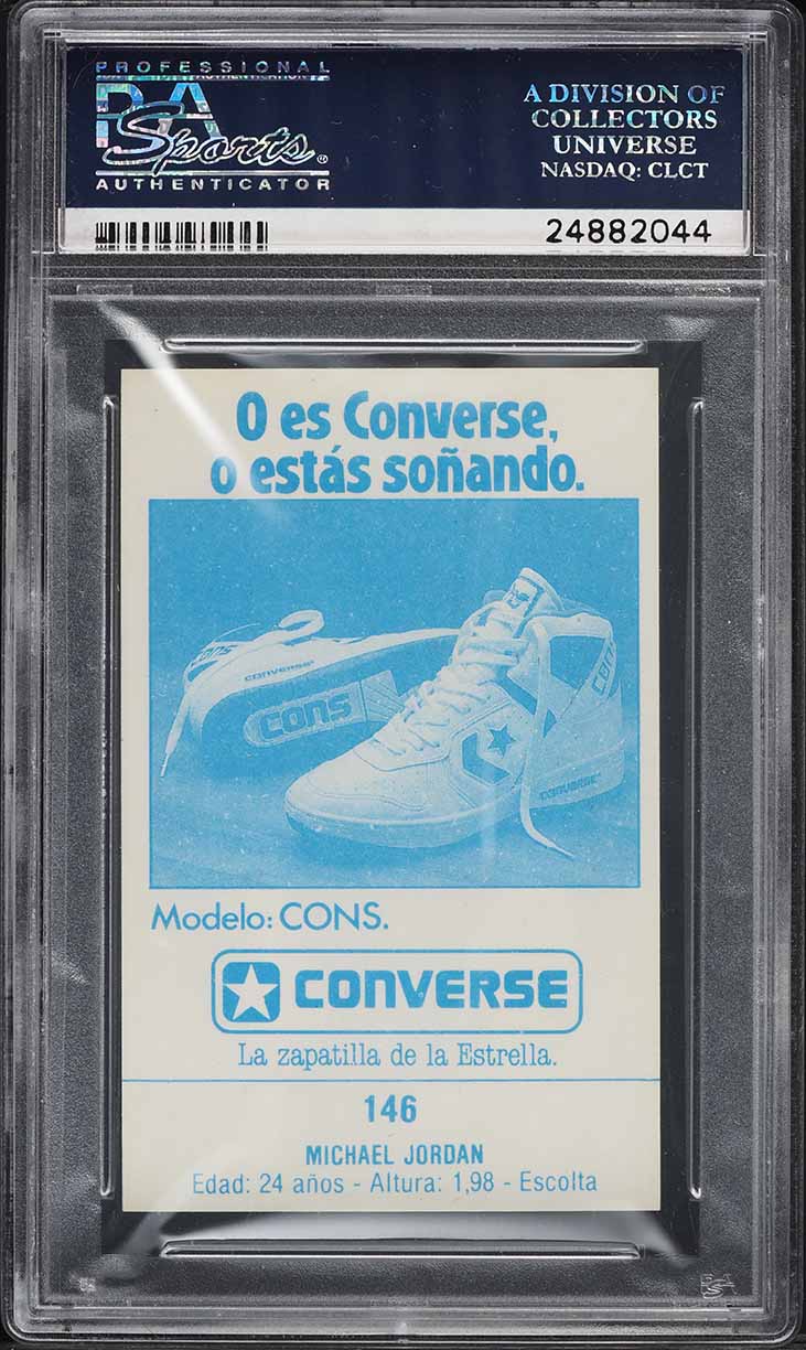 1987 J. Merchante Stickers Michael Jordan #146 PSA 7 NRMT