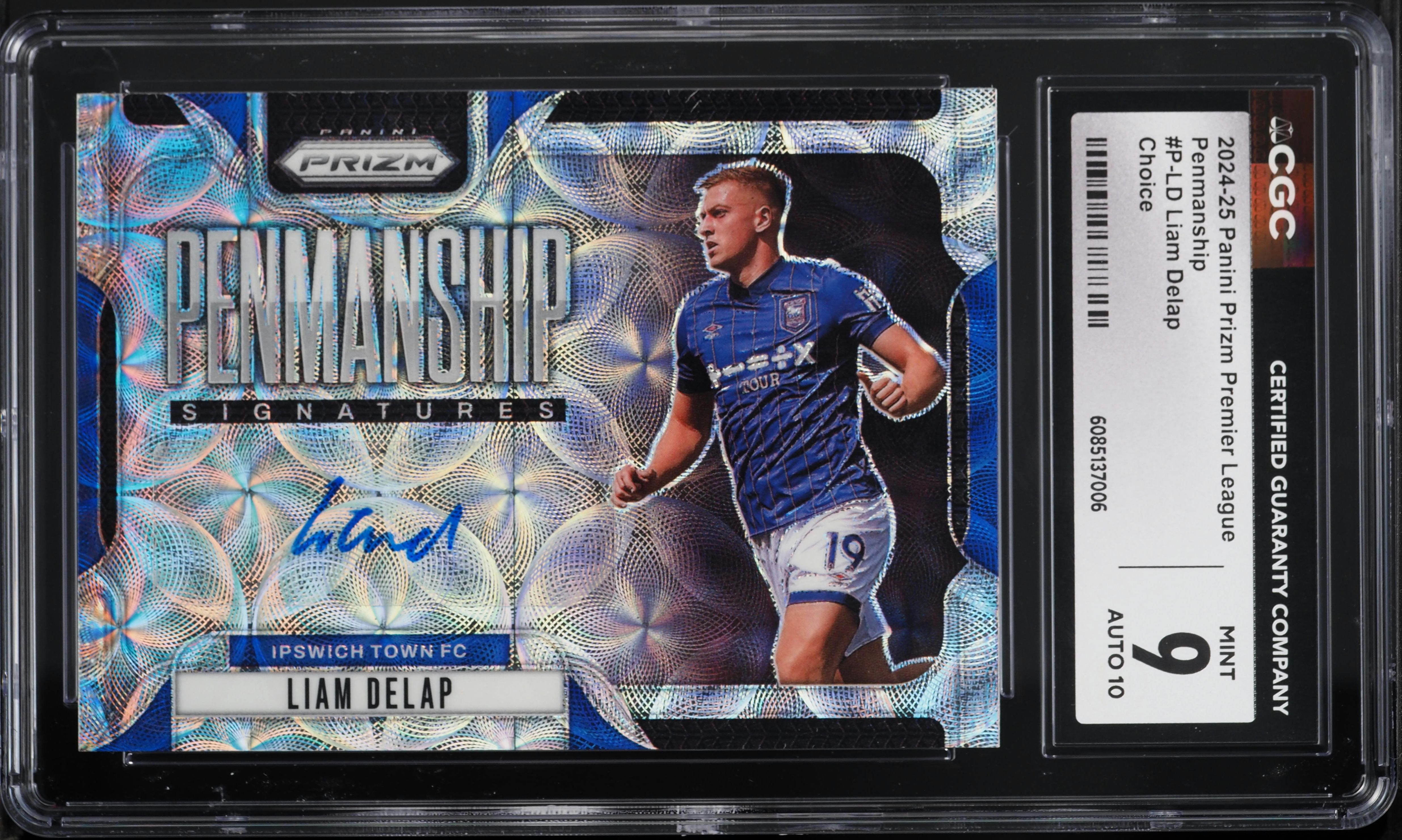 2024 Panini Prizm Premier League Penmanship Choice Liam Delap AUTO