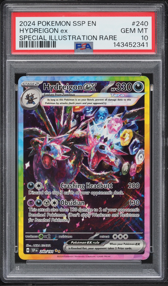 2024 Pokemon Scarlet & Violet Surging Sparks SIR Hydreigon EX #240 PSA 10 GEM MINT