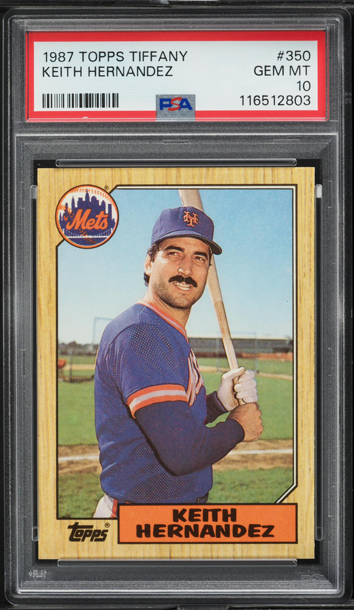 1987 Topps Tiffany Keith Hernandez #350 PSA 10 GEM MINT