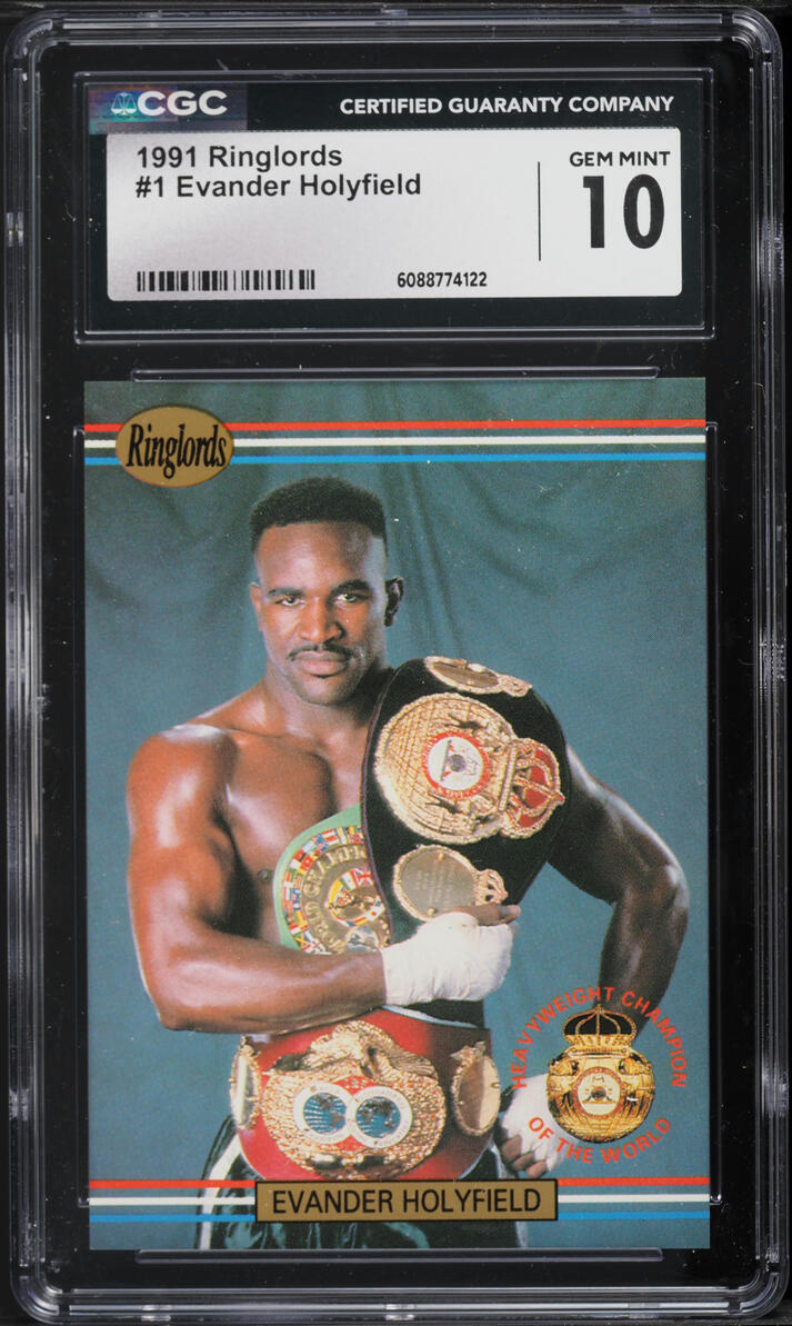 1991 Players International Ringlords Evander Holyfield #1 CGC 10 GEM MINT