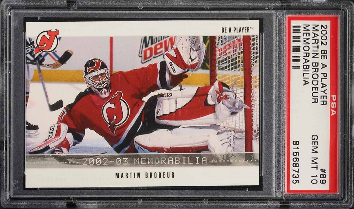 2002 BAP Memorabilia Martin Brodeur #89 PSA 10 GEM MINT