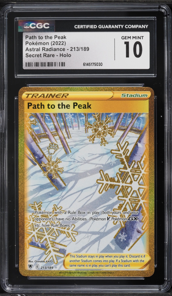 2022 Pokemon SWSH Astral Radiance Full Art Path To The Peak #213 CGC 10 GEM MINT