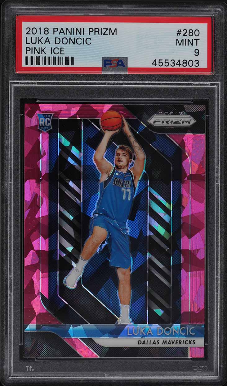 2018 Panini Prizm Pink Ice Luka Doncic ROOKIE RC #280 PSA 9 MINT