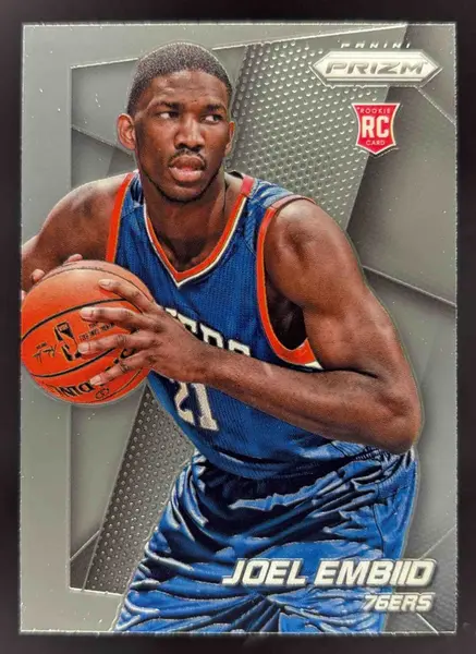 2014 Panini Prizm Variations Joel Embiid ROOKIE #33 PSA 9 MINT on