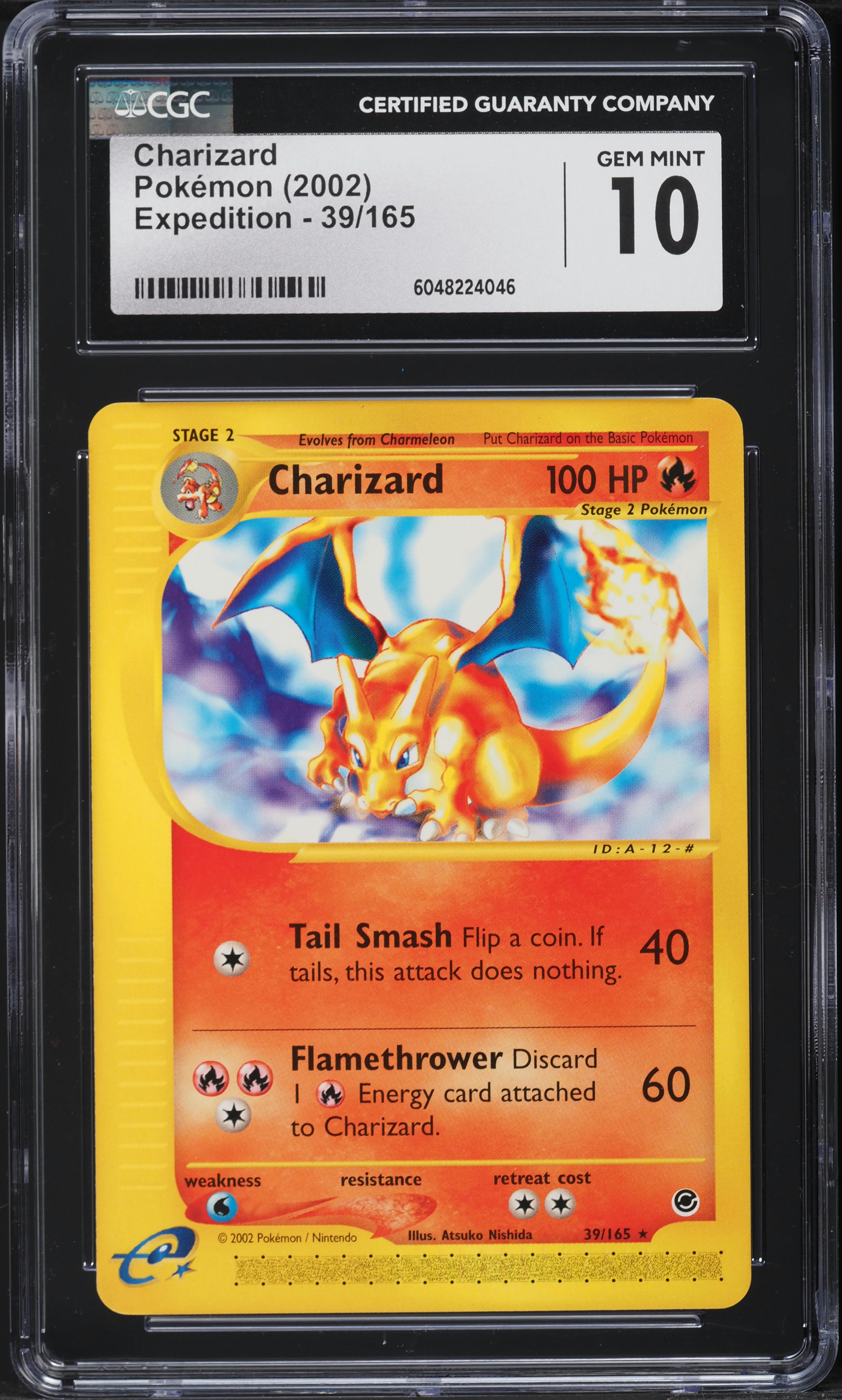 2002 Pokemon Expedition Charizard #39 CGC 10 GEM MINT