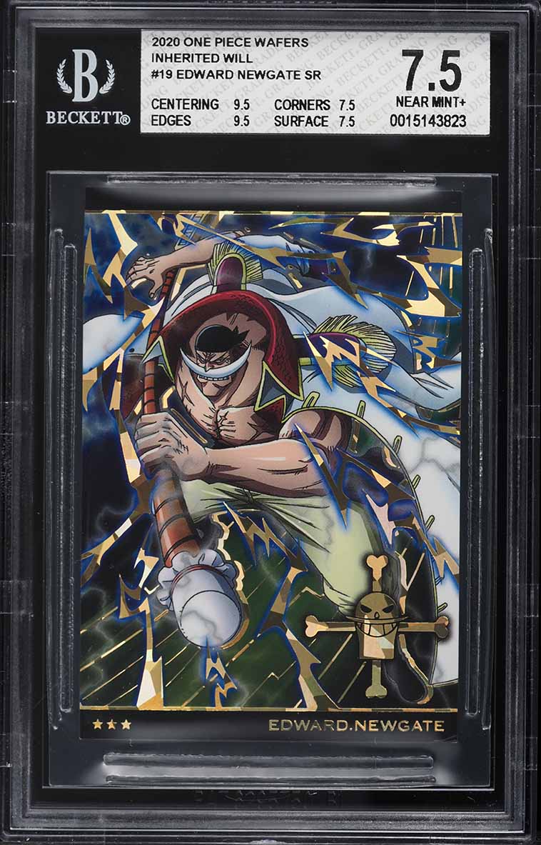 2023 One Piece Paramount War Alt Art Edward Newgate #OP02-001 PSA