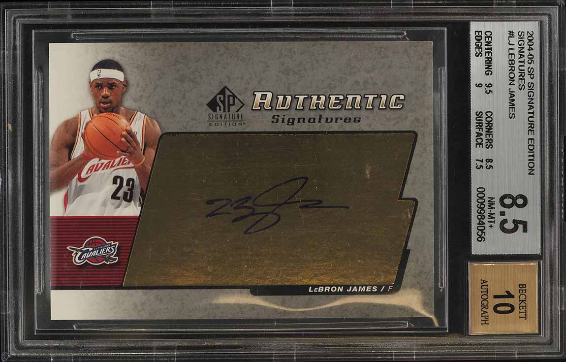 2004 SP Authentic LeBron James #14 PSA 9 MINT on Fanatics