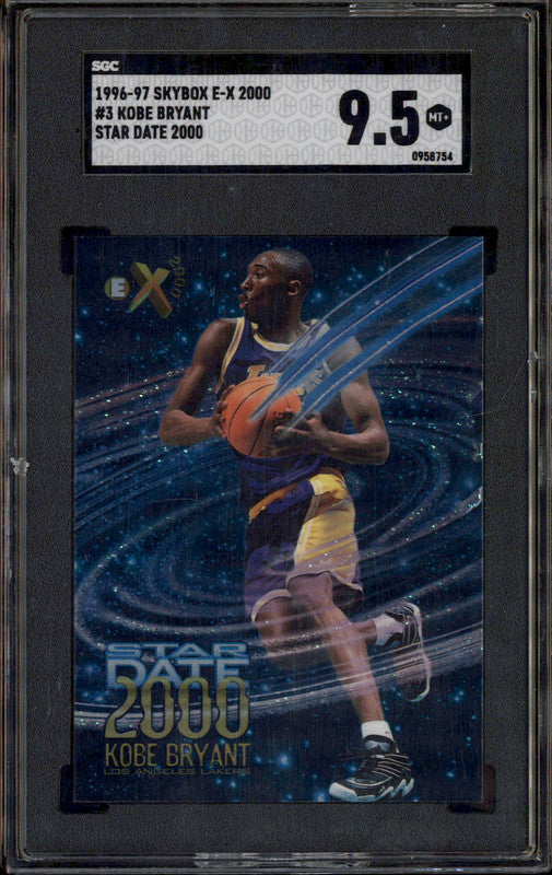 1996 Skybox E-X 2000 Star Date 2000 #3 Kobe Bryant RC SGC