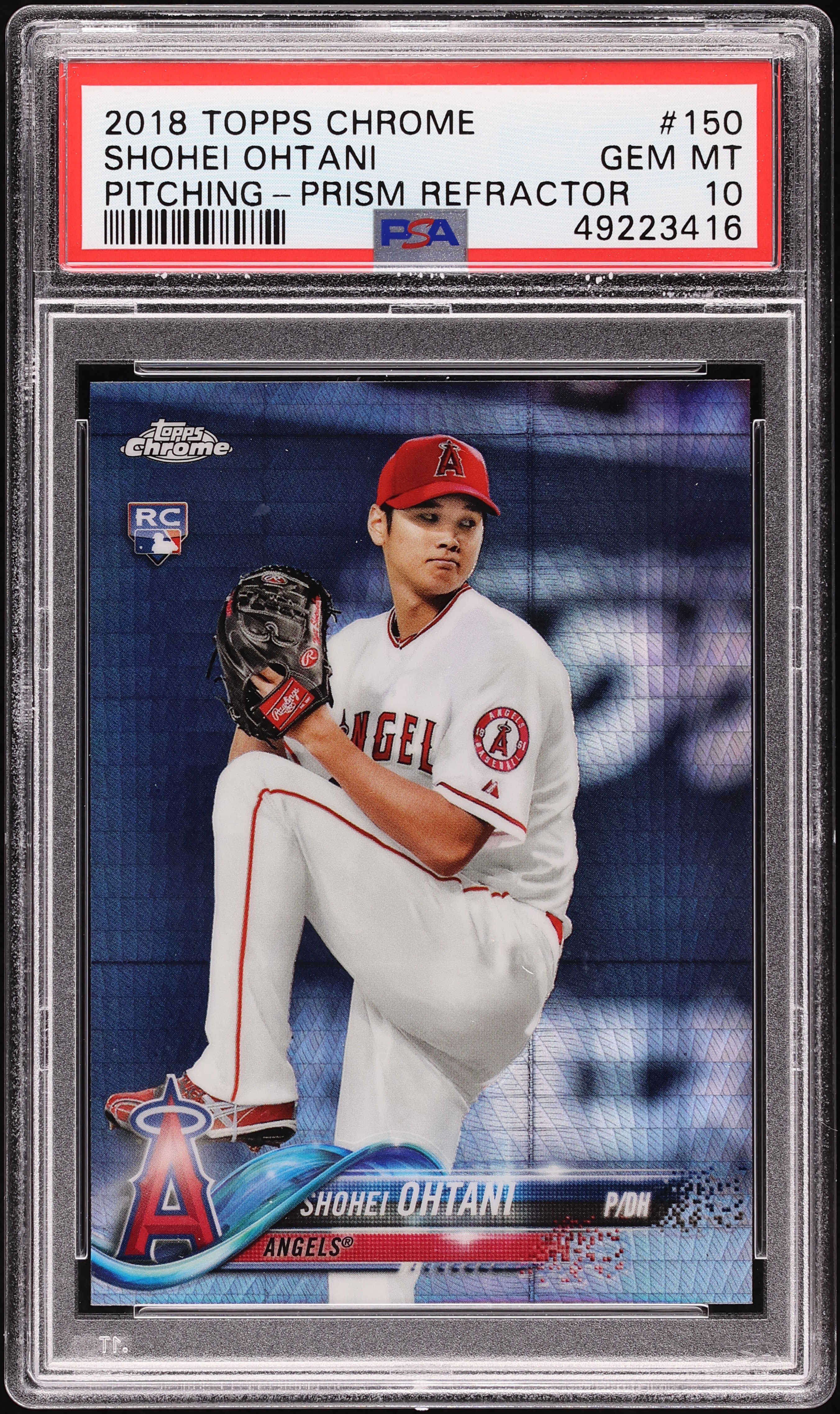 Tops chrome 2018 150 SHOHEI OHTANI プリズム 2018 Topps Chrome Prizm Refractor Shohei Ohtani ROOKIE #150