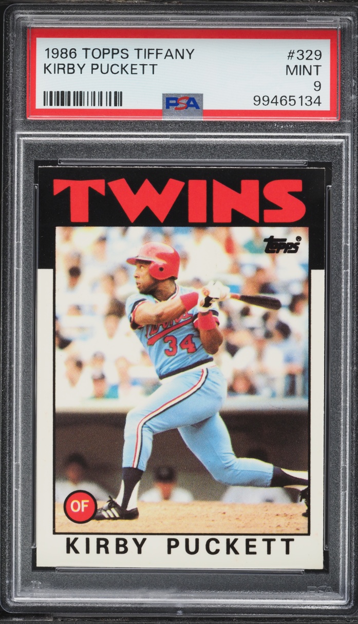 1986 Topps Tiffany Kirby Puckett #329 PSA 9 MINT