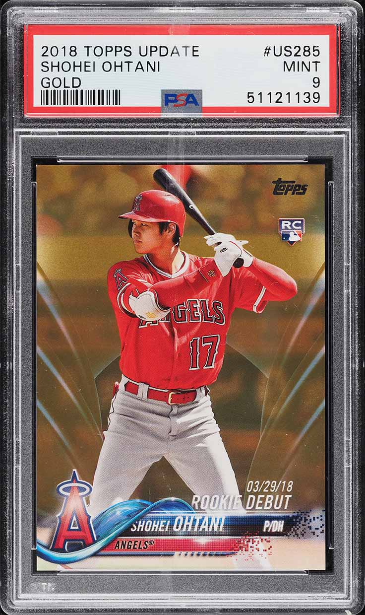 その他 Topps Shohei Ohtani Gold Rookie PSA 10 2018 TOPPS CHROME SHOHEI OHTANI ROOKIE AUTO GOLD WAVE