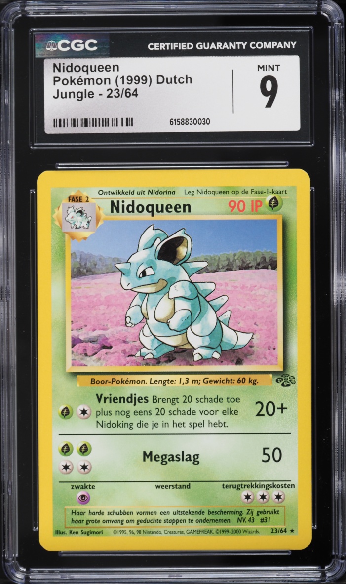 1999 Pokemon Dutch Jungle Nidoqueen #23 CGC 9 MINT
