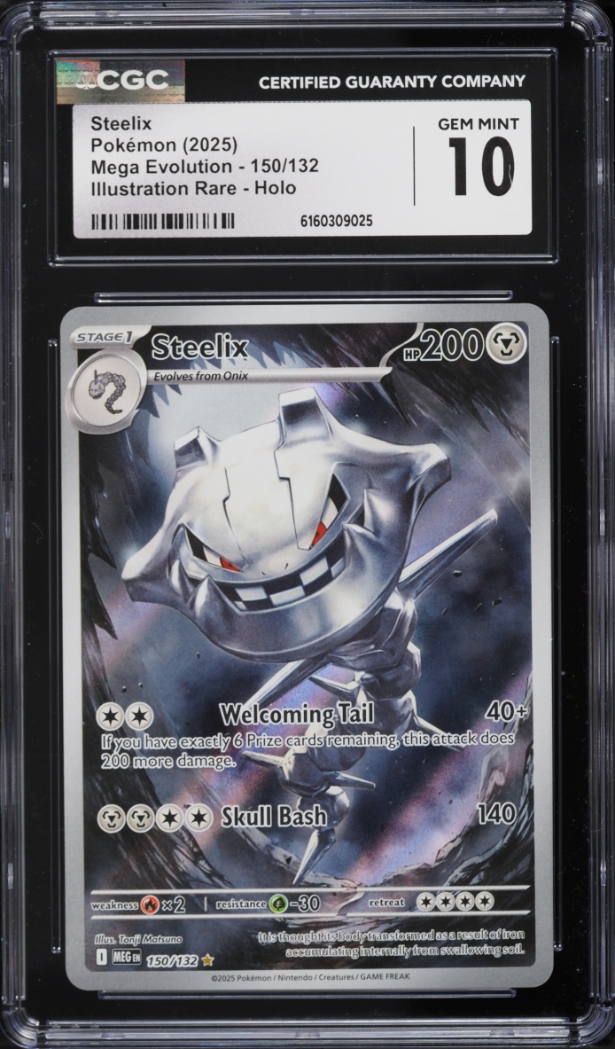 2025 Pokemon Mega Evolution IR Steelix #150 CGC 10 GEM MINT