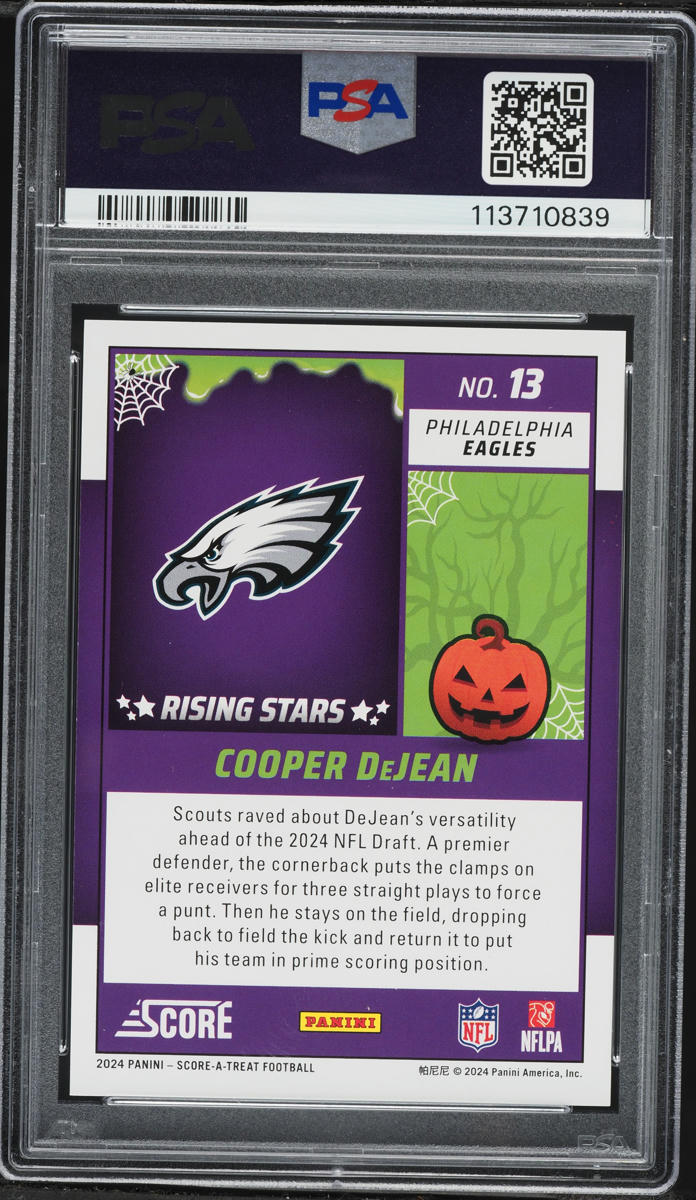 2024 Score-A-Treat Rising Stars Bats Cooper DeJean ROOKIE #13 PSA 10 GEM MINT
