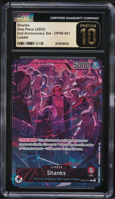 PSAマガジン Shanks OP09-001 One Piece SHANKS - Promo Card PSA Magazine July 2025 OP09