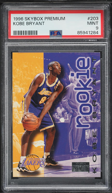 1996 Skybox Premium Kobe Bryant ROOKIE #203 PSA 9 MINT on
