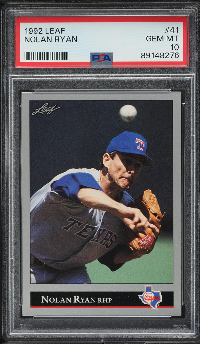 1992 Leaf Nolan Ryan #41 PSA 10 GEM MINT