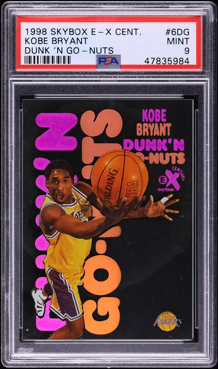 1998 Skybox E-X Century Dunk 'N Go-Nuts Kobe Bryant #6DG PSA 10
