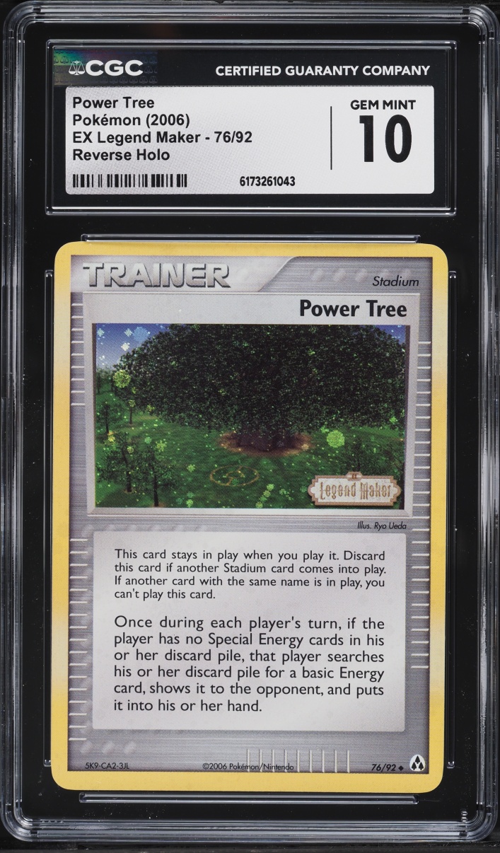 2006 Pokemon EX Legend Maker Reverse Holo Power Tree #76 CGC 10 GEM MINT