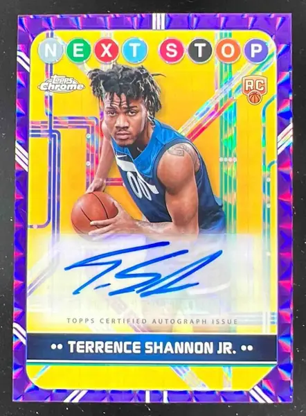 2024-25 Topps Chrome Next Stop Purple Geometric Terrence Shannon