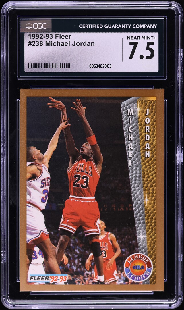 1992 Fleer Basketball Michael Jordan #238 CGC 7.5 NRMT+