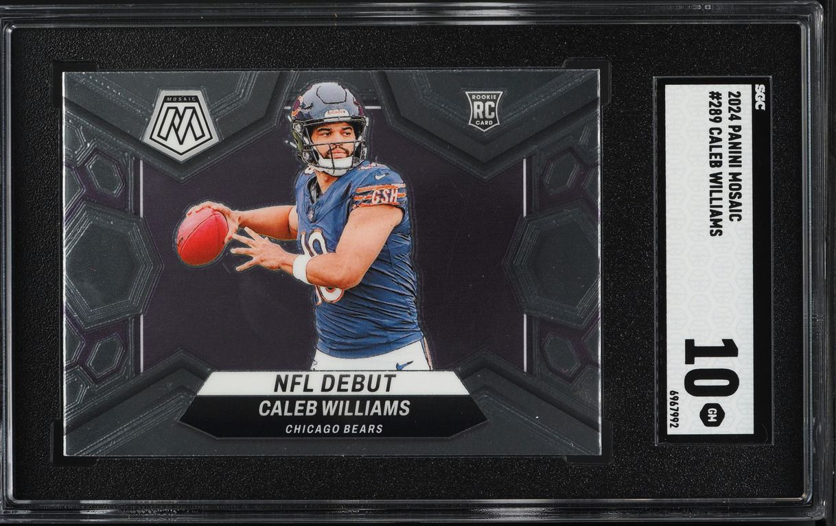 2024 Panini Mosaic NFL Debut Caleb Williams ROOKIE #289 SGC 10 GEM MINT