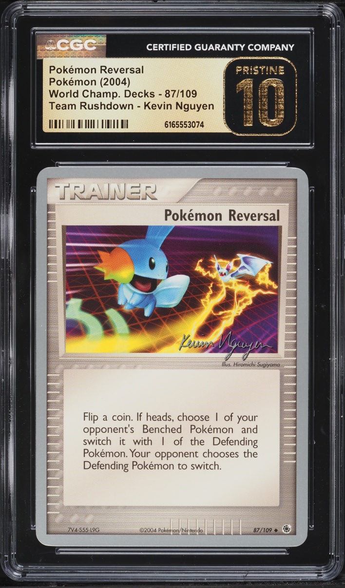 2004 Pokemon World Championships Decks Team Rushdown Kevin Nguyen Pokémon Reversal #87 CGC 10