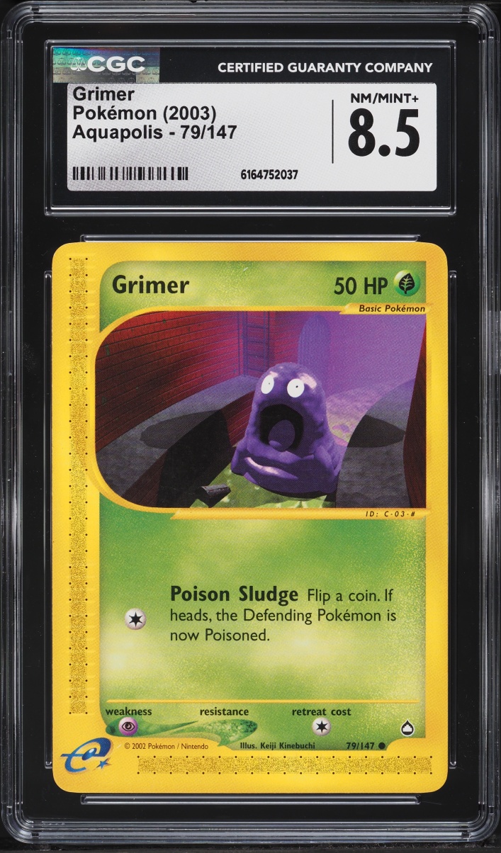 2003 Pokemon Aquapolis Grimer #79 CGC 8.5 NM-MT+