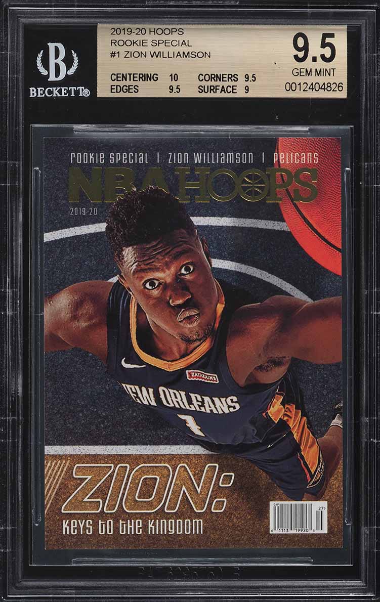 2019 Hoops Rookie Special Zion Williamson ROOKIE RC #1 BGS