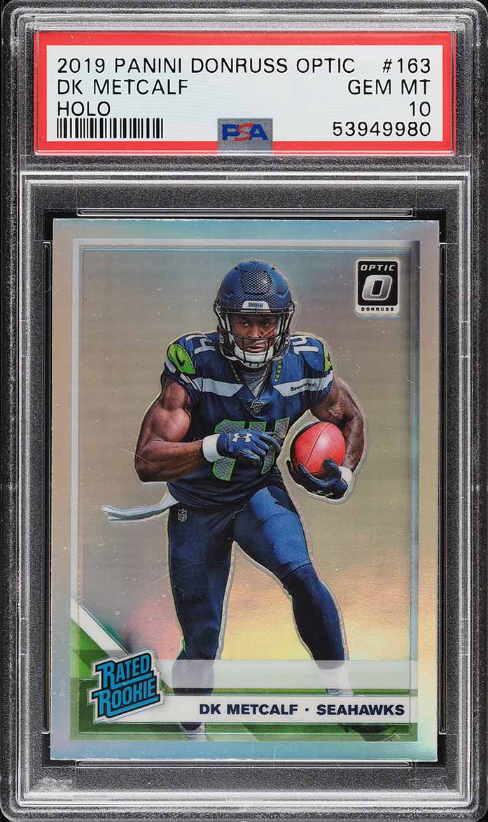 2019 Donruss Optic Holo DK Metcalf ROOKIE #163 PSA 10 GEM MINT