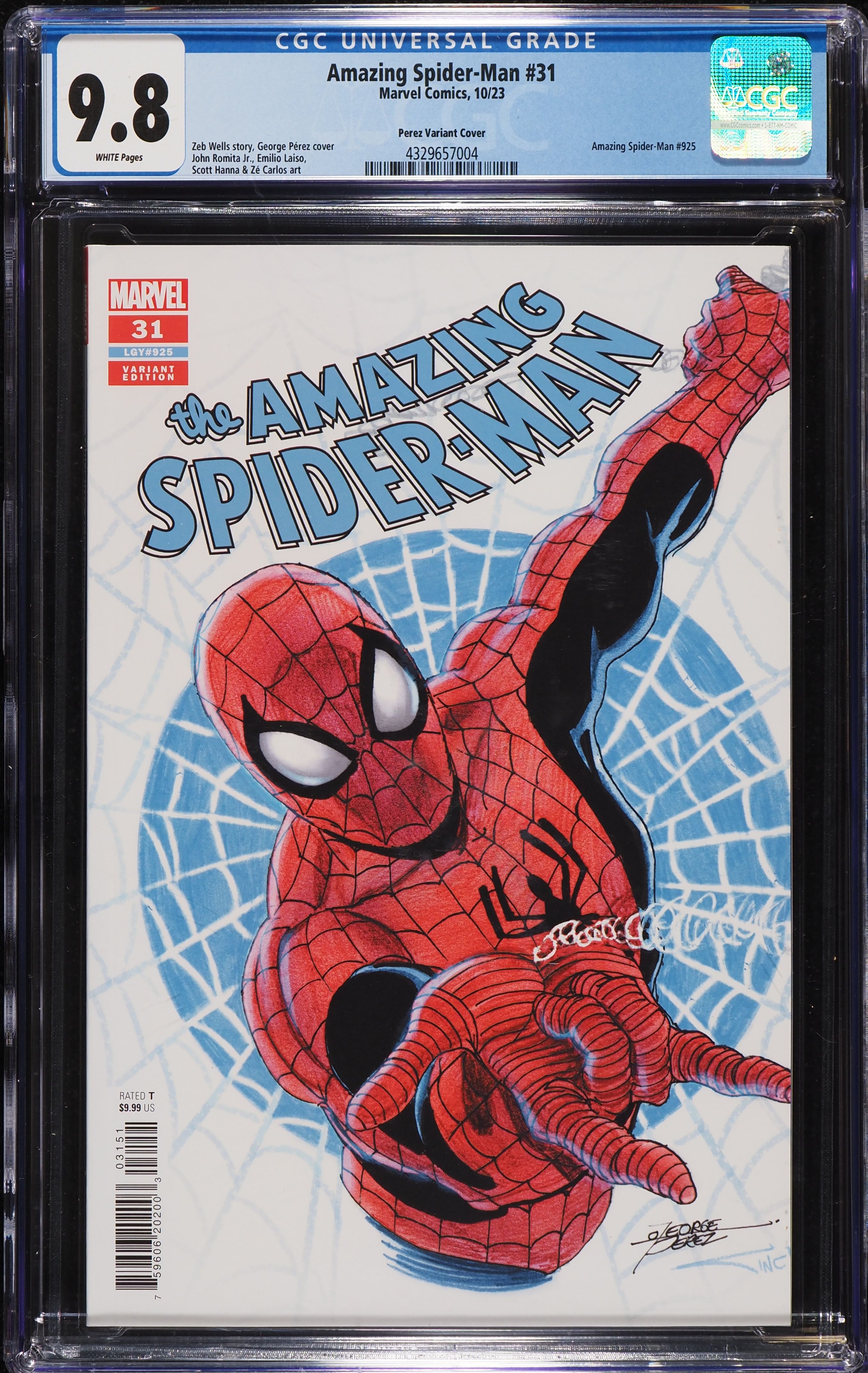 Amazing Spider-Man #31 (Marvel, 2023) CGC 9.8 White Pages on
