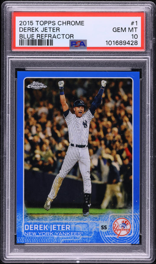 2015 Topps Chrome Derek Jeter #1 BGS 9.5 GEM MINT on Fanatics Collect