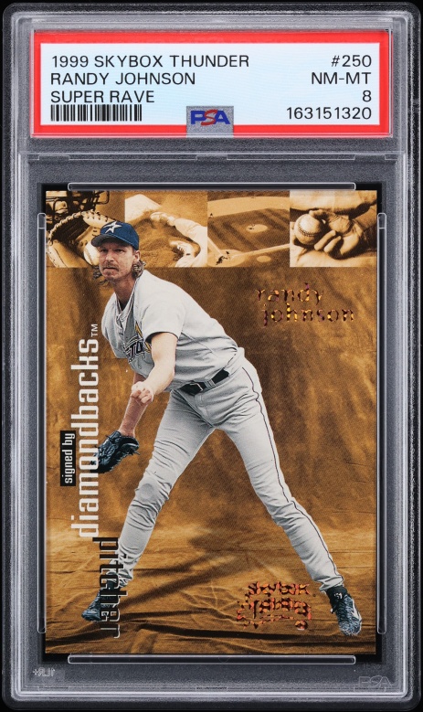 1999 Skybox Thunder Super Rave Randy Johnson /25 #250 PSA 8 NM-MT