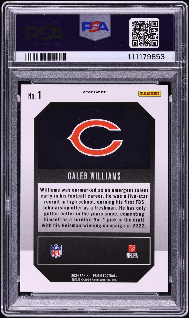 PSA 10 Graded 2024 Panini Instant Caitlin Clark Draft Night #DN1 Rookie Card - WNBA Trading Card