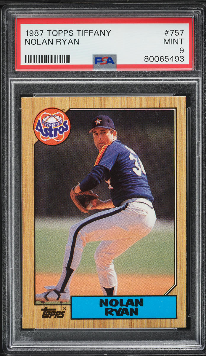 1987 Topps Tiffany Nolan Ryan #757 PSA 9 MINT