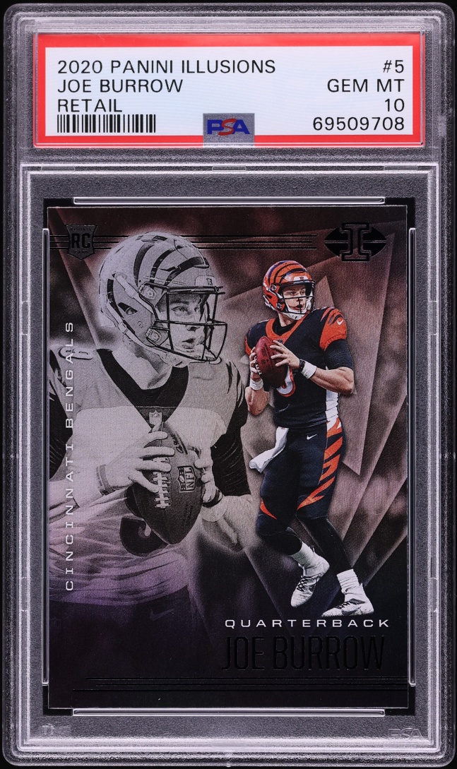 2020 Panini Illusions Retail Joe Burrow ROOKIE #5 PSA 10 GEM MINT