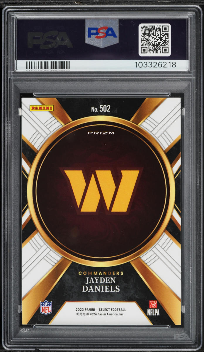 2023 Select Prizm Jayden Daniels ROOKIE #502 PSA 9 MINT