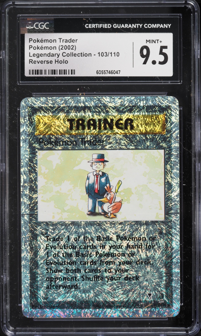 2002 Pokemon Legendary Collection Reverse Holo Pokemon Trader #103 CGC 9.5 MINT+