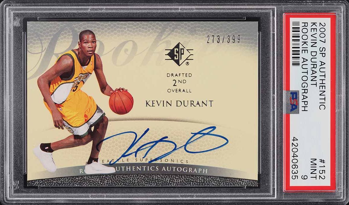 その他 PSA10 Kevin Durant Rookie 2008 SP Authen 2008 Topps Chrome Kevin Durant #156 PSA 10 GEM MINT on Fanatics