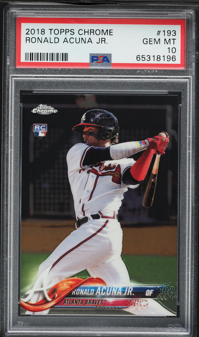 【PSA鑑定品】世界5枚_Ronald Acuna Jr. _直筆サイン Ronald Acuna Jr. Braves Signed 