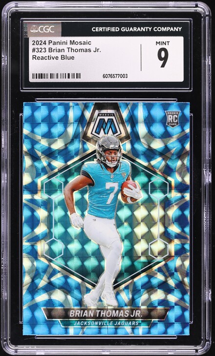 2024 Panini Mosaic Peacock Choice Brian Thomas Jr. ROOKIE
