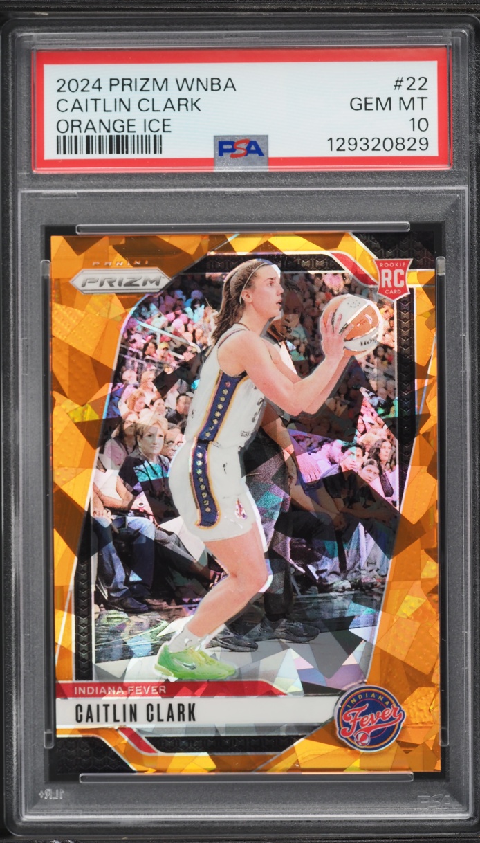 2024 Panini Prizm WNBA Orange Ice Caitlin Clark ROOKIE #22 PSA 10 GEM MINT