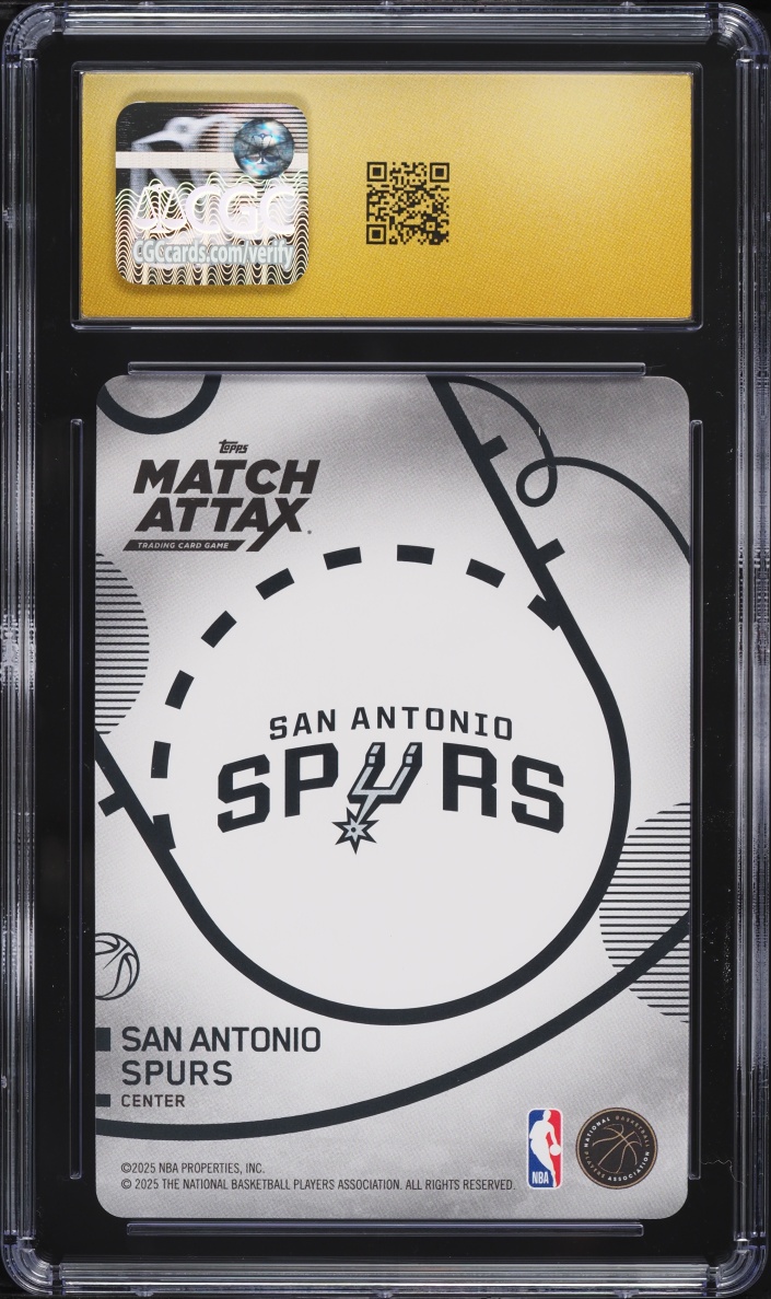 2025 Topps Match Attax Breakthrough Baller Victor Wembanyama #BB-VW CGC 10 PRISTINE