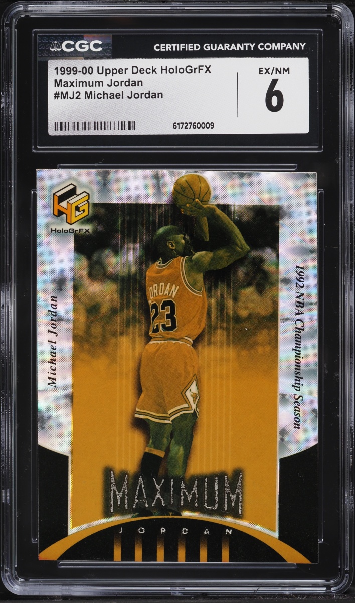 1999 Upper Deck Hologrfx Maximum Jordan Michael Jordan #MJ2 CGC 6 EXMT