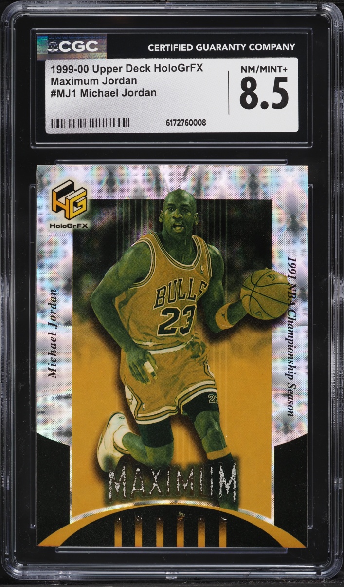 1999 Upper Deck Hologrfx Maximum Jordan Michael Jordan #MJ1 CGC 8.5 NM-MT+