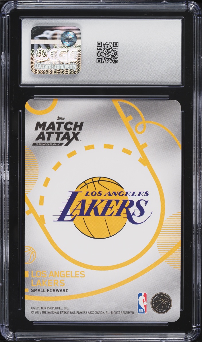 2025 Topps Match Attax 100 Club LeBron James #100C-LJ CGC 10 GEM MINT