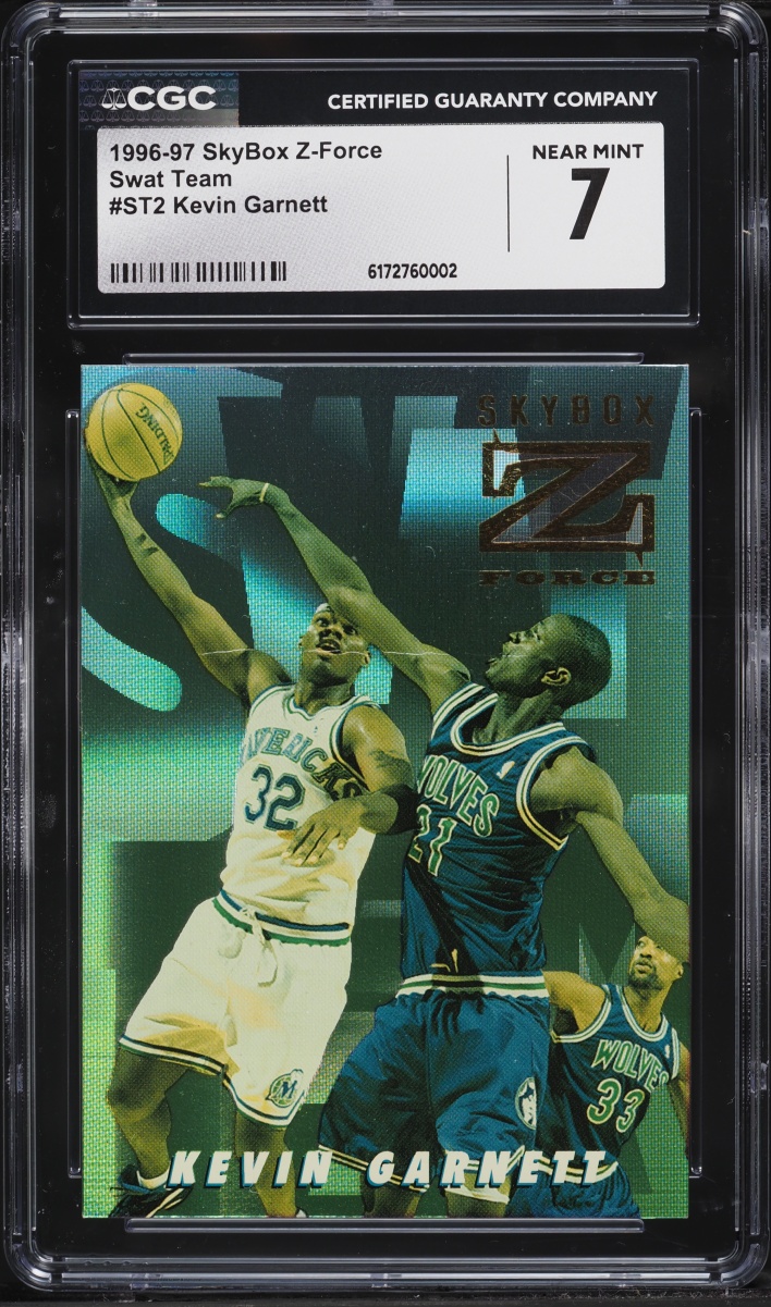 1996 Skybox Z-Force Swat Team Kevin Garnett #ST2 CGC 7 NRMT